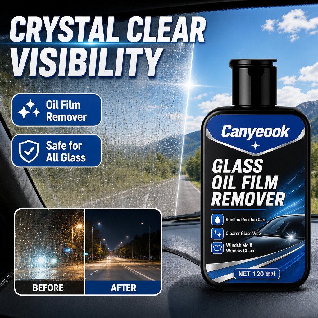 Glass Cleaner Streak - CANYEOOK Glass Cleaner 120ml Remove Oil